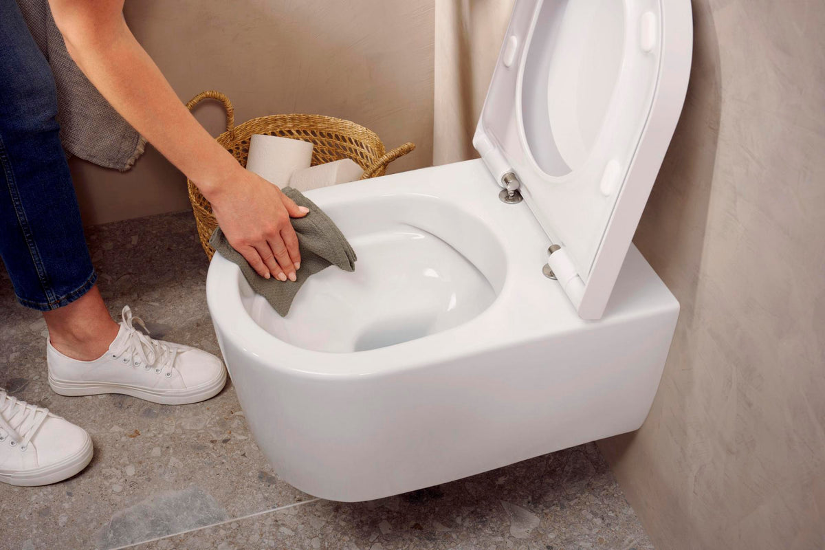 HANSGROHE EluPura S Wand-WC Set weiß mit HygienEffect und SoftClose