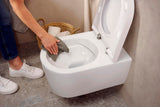 HANSGROHE EluPura S Wand-WC Set weiß mit HygienEffect und SoftClose