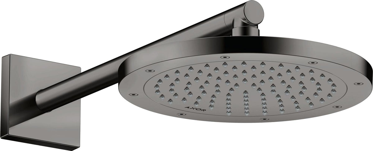 AXOR Brausearm 390 mm DN 15 eckig brushed nickel – Wandmontage