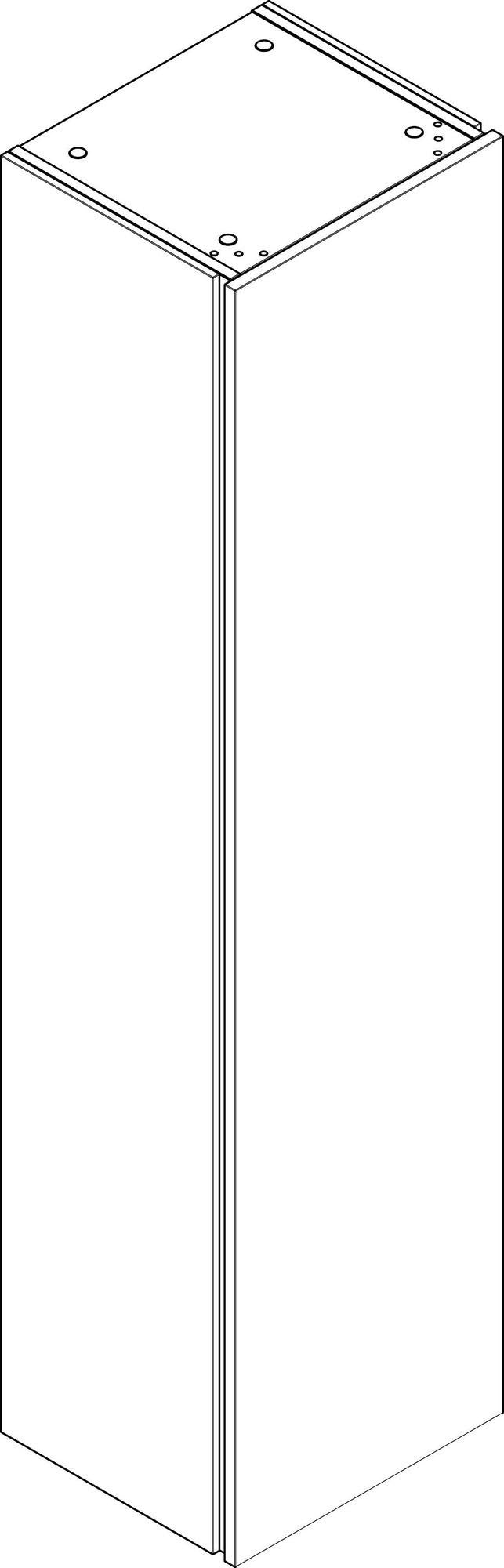 HANSGROHE Hochschrank Xilesa E 400x350mm, Türanschlag links, SoftClose, MDF MoistureProof