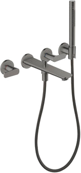 AXOR Citterio C 3-Loch-Wannenarmatur mit Handbrause, Ausladung 222 mm, Chrom