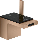 AXOR MYEDITION Einhebel-Bidetmischer ohne Platte polished gold optic mit Push-Open Ablaufgarnitur