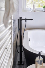 HANSGROHE Metropol Einhebel-Wannenmischer bodenstehend DN15 Chrom mit Stabhandbrause