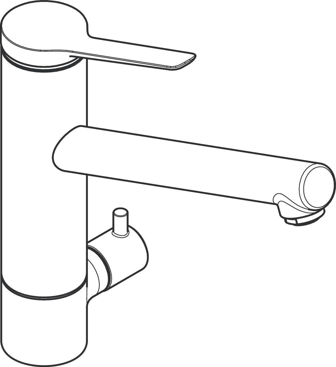 HANSGROHE Zesis M33 Einhebel-Spültischmischer mit CoolStart und Geräteabsperrventil, Chrom