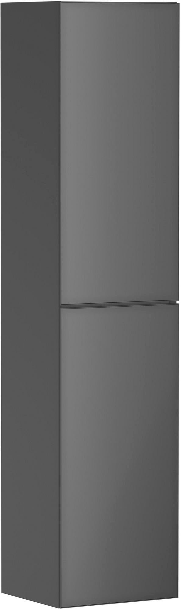 HANSGROHE Hochschrank Xevolos E 1160 mm mit PushOpen, Eiche dunkel/Weiß, grifflos