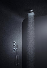 AXOR STARCK X 2jet Stabhandbrause DN 15 Chrom – 2 Strahlarten, QuickClean, für Durchlauferhitzer