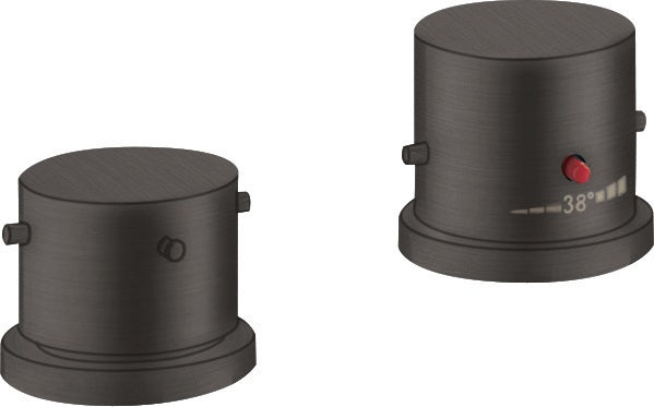 AXOR STARCK 2-Loch-Wannenrandarmatur mit Thermostat, Chrom – DN 15, 2 Verbraucher