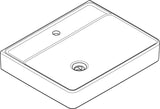 Hansgrohe Xanuia Q Waschtisch 600x480 mm weiß ohne Hahnloch mit Überlauf