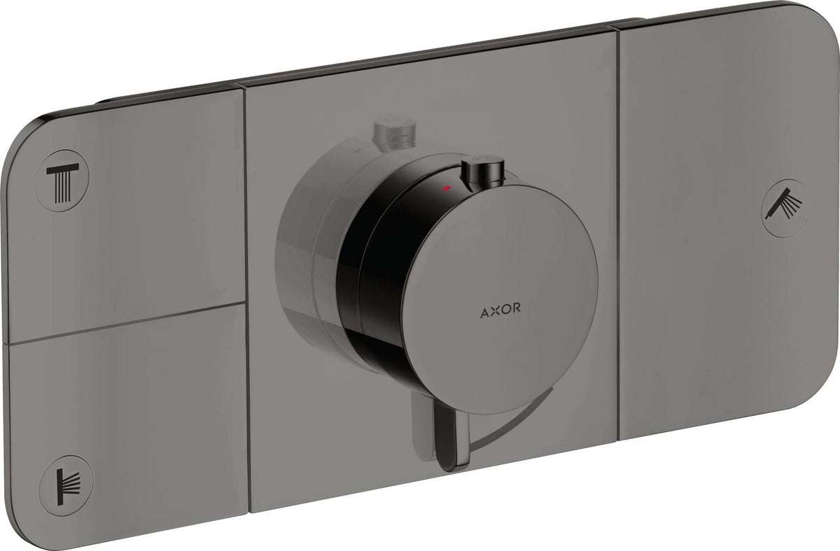 AXOR One Thermostatmodul für 3 Verbraucher – Chrom, Select-Tasten, Eco-Funktion