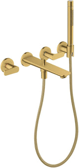 AXOR Citterio C 3-Loch-Wannenarmatur mit Handbrause, Ausladung 222 mm, Chrom