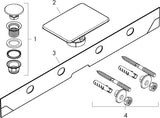 HANSGROHE Aufsatzwaschtisch Xevolos E 1200x480mm weiß mit SmartClean, 2 Hahnlöchern und Ablaufgarnitur