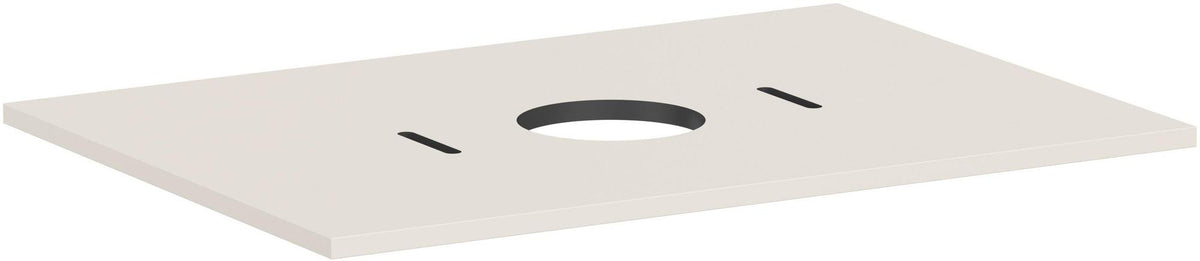 HANSGROHE Konsole Xilesa E 780x550mm Eiche mit mittigem Ausschnitt für Aufsatzwaschtisch ohne Hahnloch