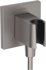 HANSGROHE FixFit E Wandanschluss mit Brausehalter – polished gold optic