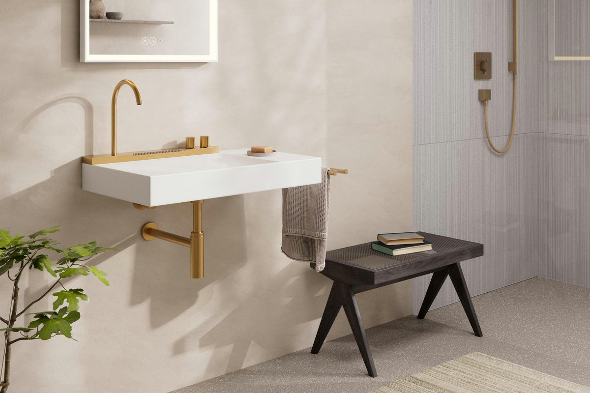 Hansgrohe Designsiphon FLOWSTAR S Chrom – Flaschensiphon DN 32 mit 65–165 mm Verstellweg