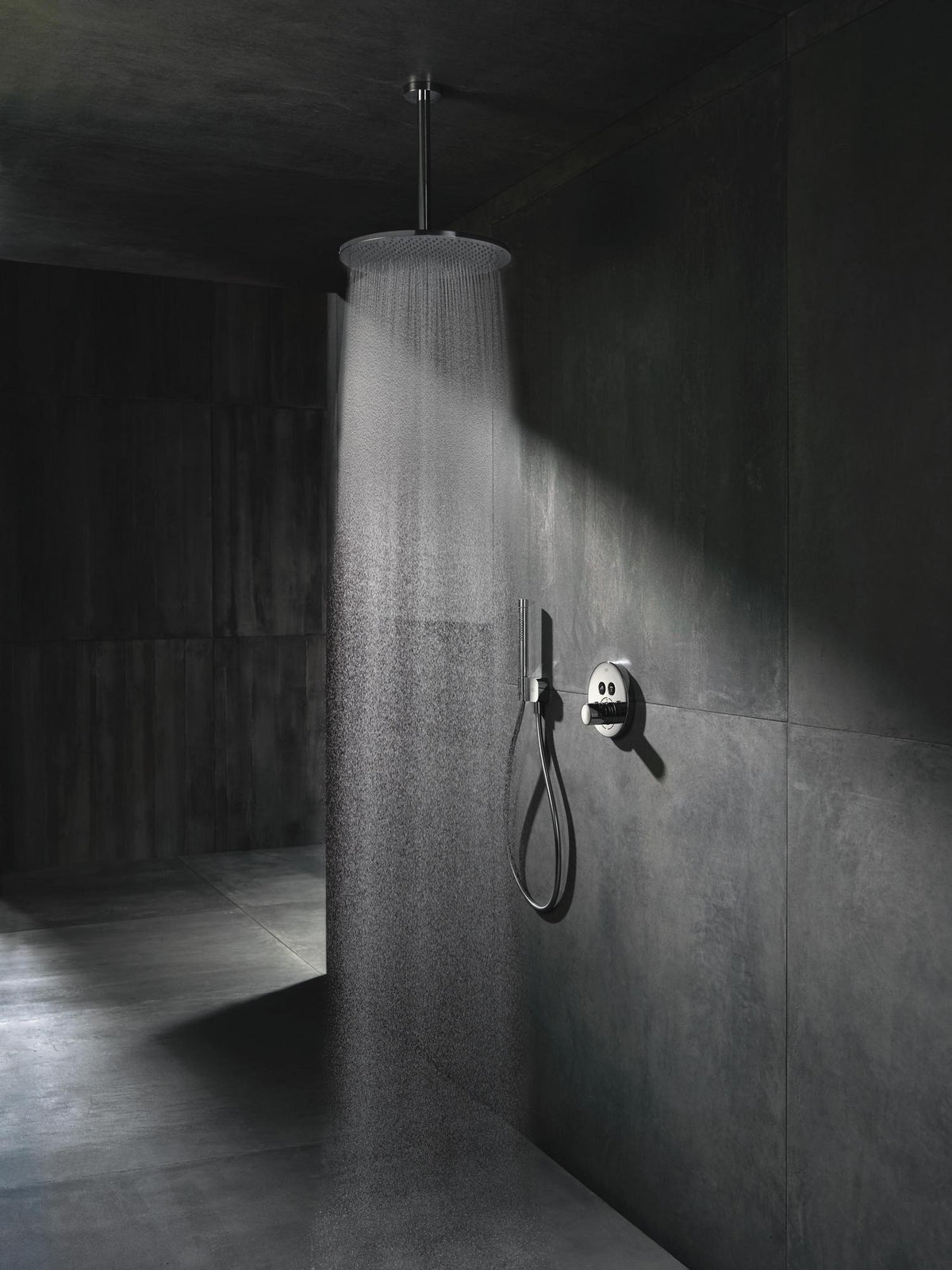 AXOR ShowerSelect Round Thermostat für 2 Verbraucher – Chrom, wandmontiert
