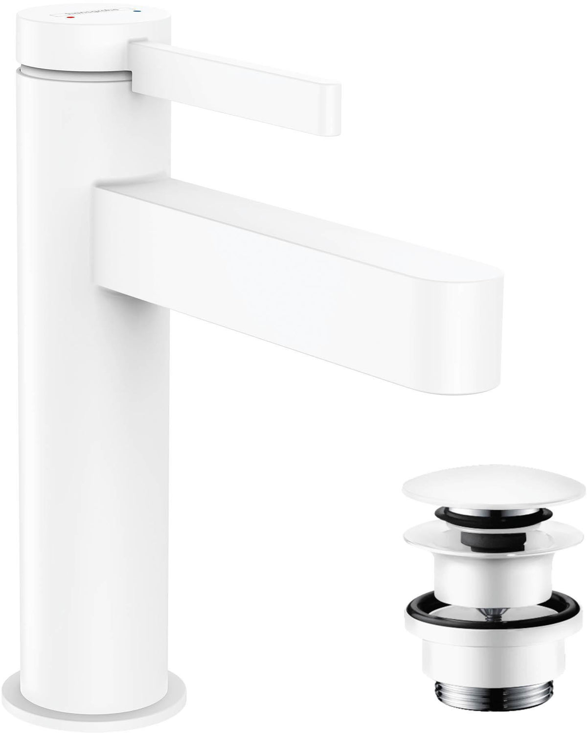 HANSGROHE Finoris Einhebel-Waschtischmischer 110 mit Zugstangen-Ablaufgarnitur, chrom