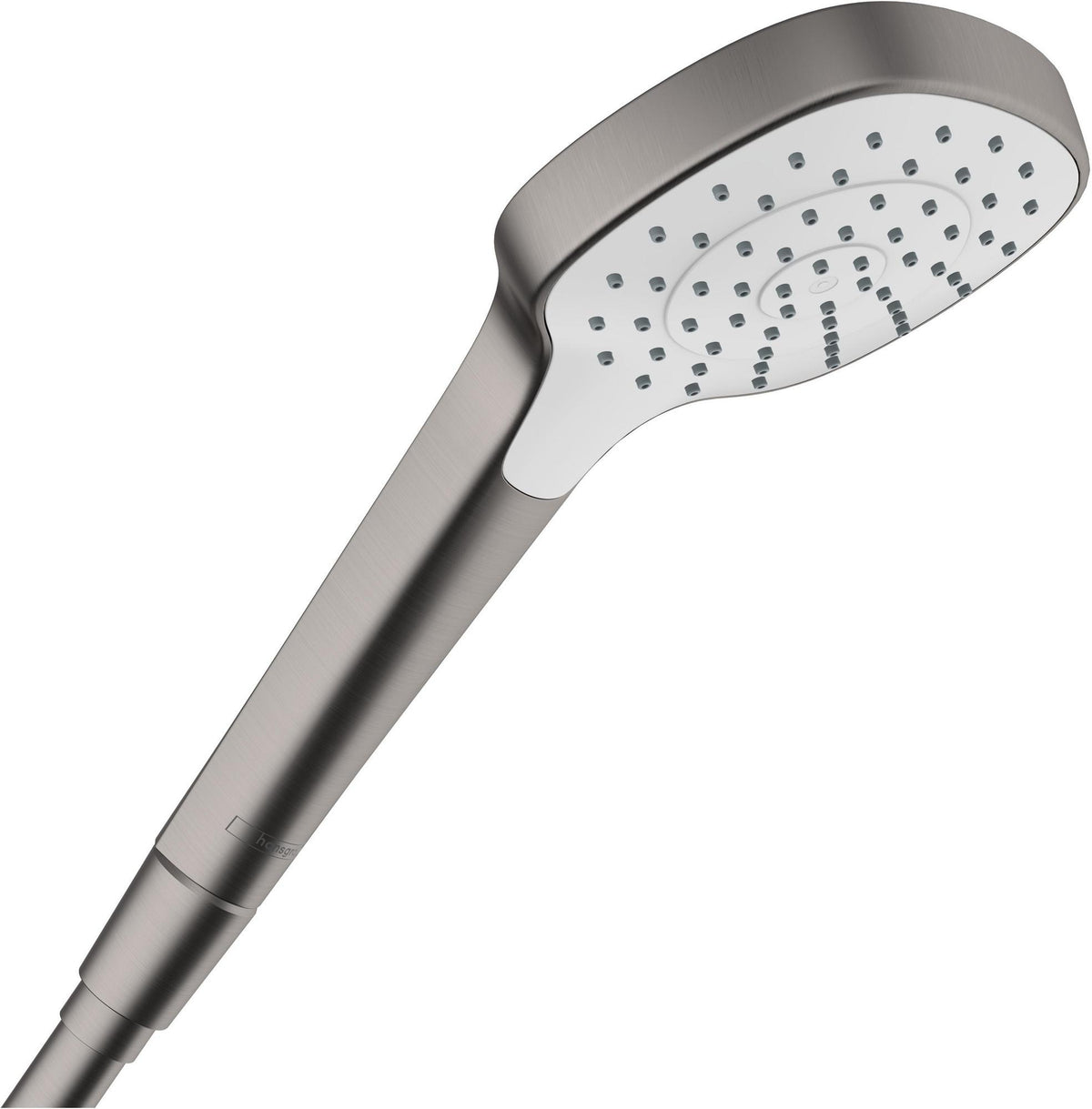 Hansgrohe HG Handbrause CROMA Select E 1jet EcoSmart 9 l/min brushed black – 110 mm Regendusche