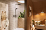 HANSGROHE Raindance Alive S 300 1jet EcoSmart Duschsystem mit Thermostat ShowerSelect Comfort – Schwarz