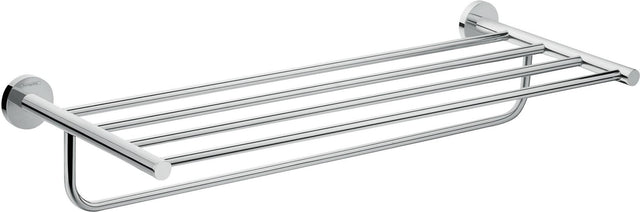 HANSGROHE Logis Universal Handtuchablage mit Badetuchhalter – Chrom, 600 mm, Messing