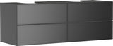 HANSGROHE Waschtischunterschrank Xevolos E 1570 mm mattweiß/eiche dunkel mit PushOpen und SoftClose