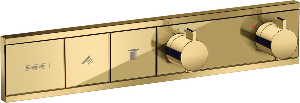 HANSGROHE RainSelect Thermostat Unterputz Fertigset für 2 Verbraucher, verchromt