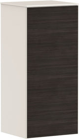 HANSGROHE Halbhochschrank Xevolos E 890 mm mit PushOpen, Eiche dunkel/Weiß, links