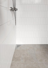 hansgrohe RainDrain Corner Komplettset Punktablauf 240/240, Edelstahl gebürstet – rahmenloses Design, DN40, höhenverstellbar