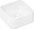 HANSGROHE Xuniva Q Aufsatzwaschtisch 300x300mm weiß ohne Hahnloch und Überlauf