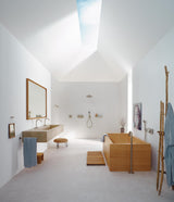 AXOR UNO Wanneneinlauf freistehend gebogen Chrom 928 mm von HANSGROHE