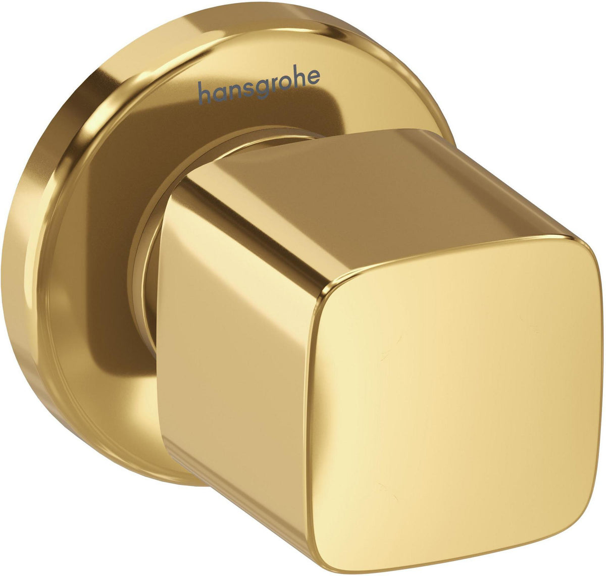 HANSGROHE Metris Unterputz-Abstellventil DN15/DN20 chrom – Aufbauteil mit Abdeckrosette