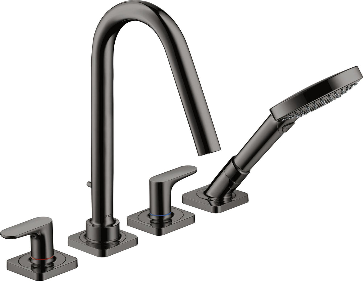 AXOR CITTERIO M 4-Loch Fliesenrandarmatur DN 15 mit Hebelgriffen und Rosetten in Chrom