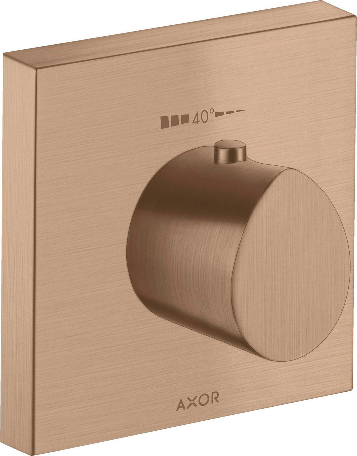 AXOR Starck Organic Highflow Unterputz-Thermostat 12x12 in Chrom – thermostatische Temperaturregelung