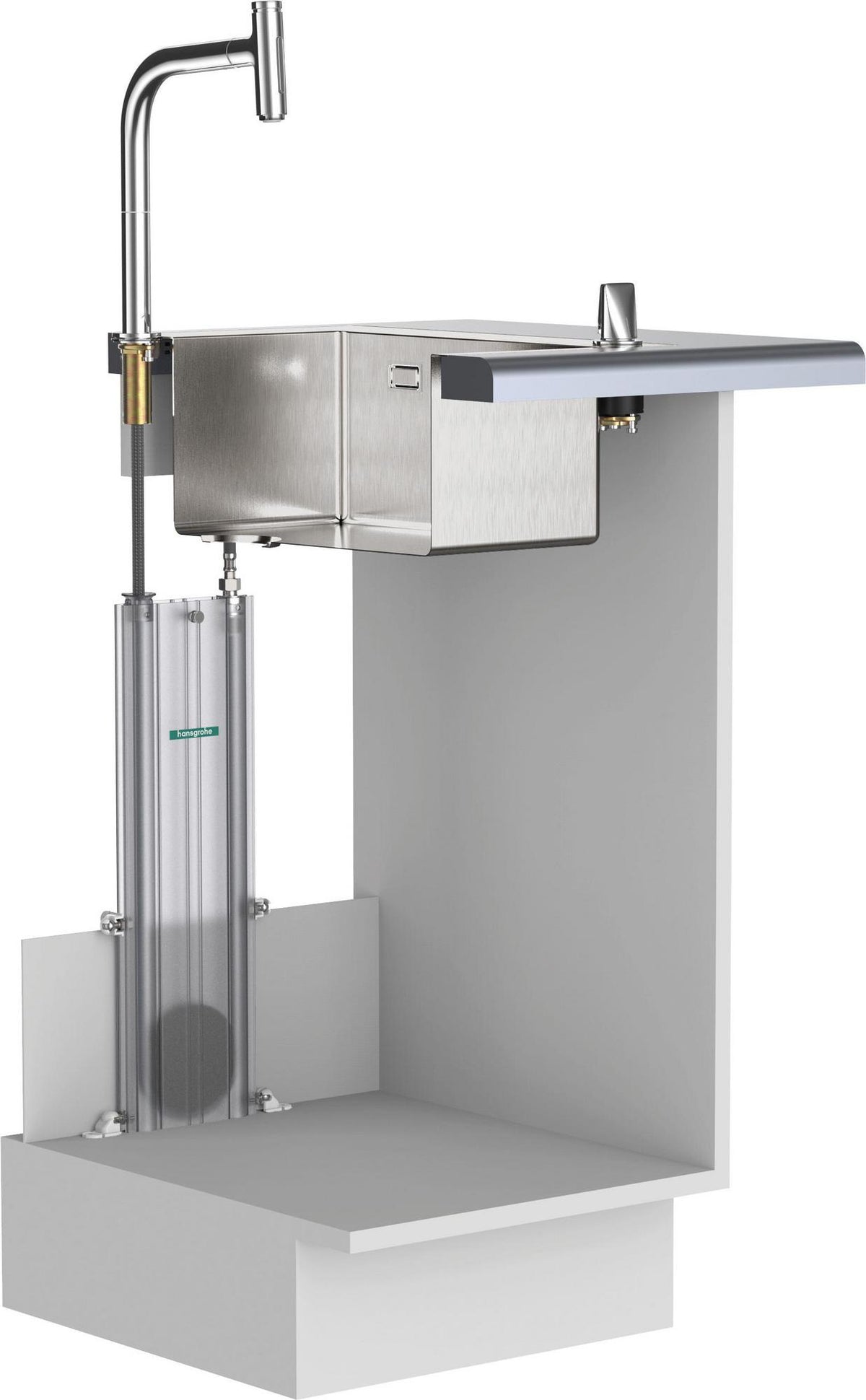 HANSGROHE HG Spülencombi SELECT 660 C71-F660-08 chrom – Einbauspüle mit Einhebel-Küchenmischer und sBox