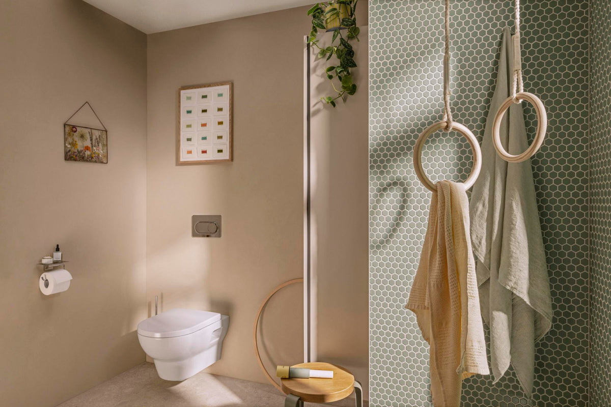 HANSGROHE iFrame Original S Betätigungsplatte – 2-Mengen-Spülung, Chrom, mechanisch