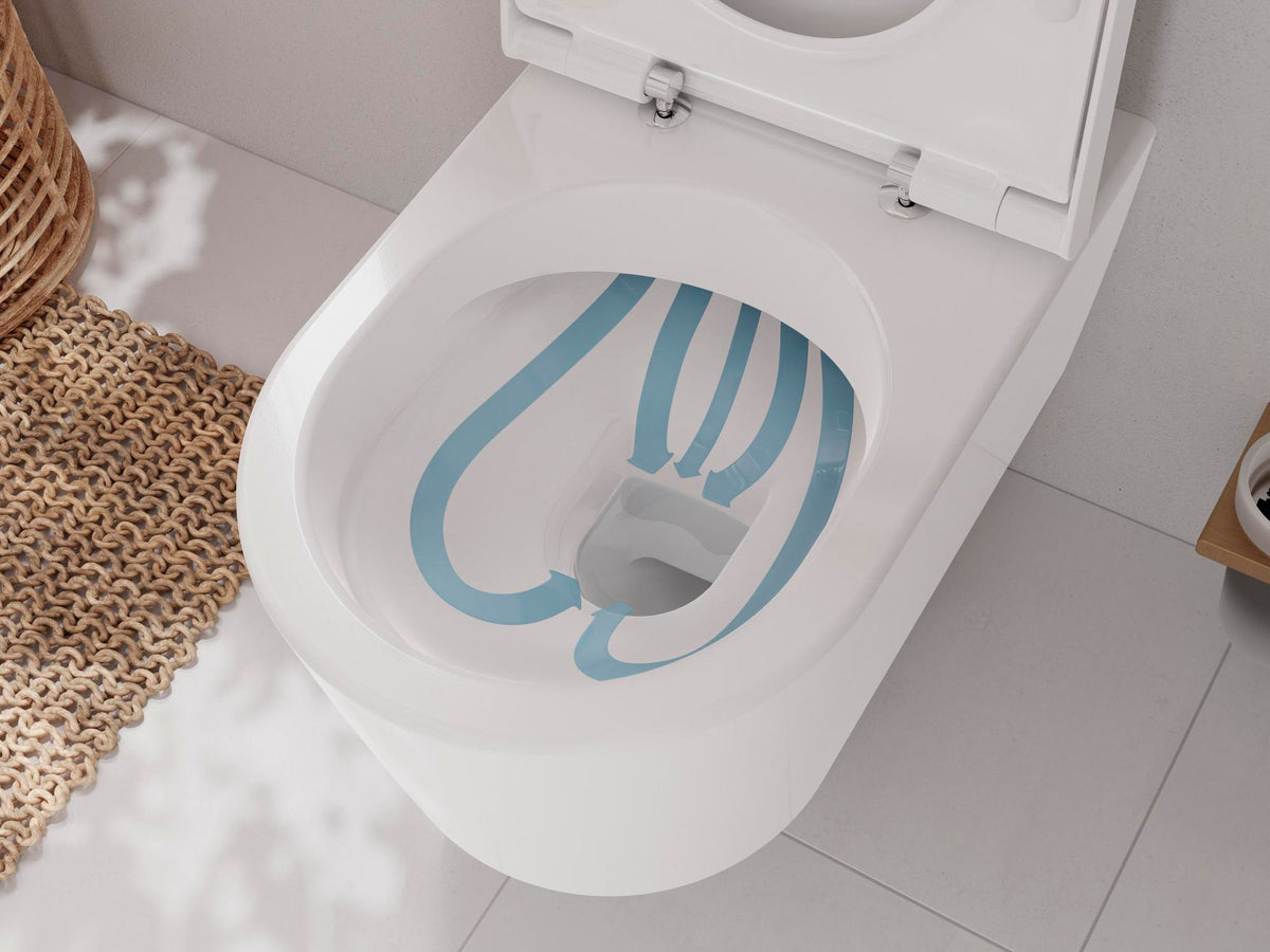HANSGROHE EluPura S Wand-WC Set weiß mit HygienEffect und SoftClose