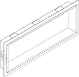 HANSGROHE Wandnische XtraStoris Original 300x150x100 mm mattschwarz mit Rahmen
