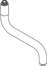 Hansgrohe Auslauf 200 mm für Küchen-Wandmontage, chrom – HG Spü-Mi Wd-Mon
