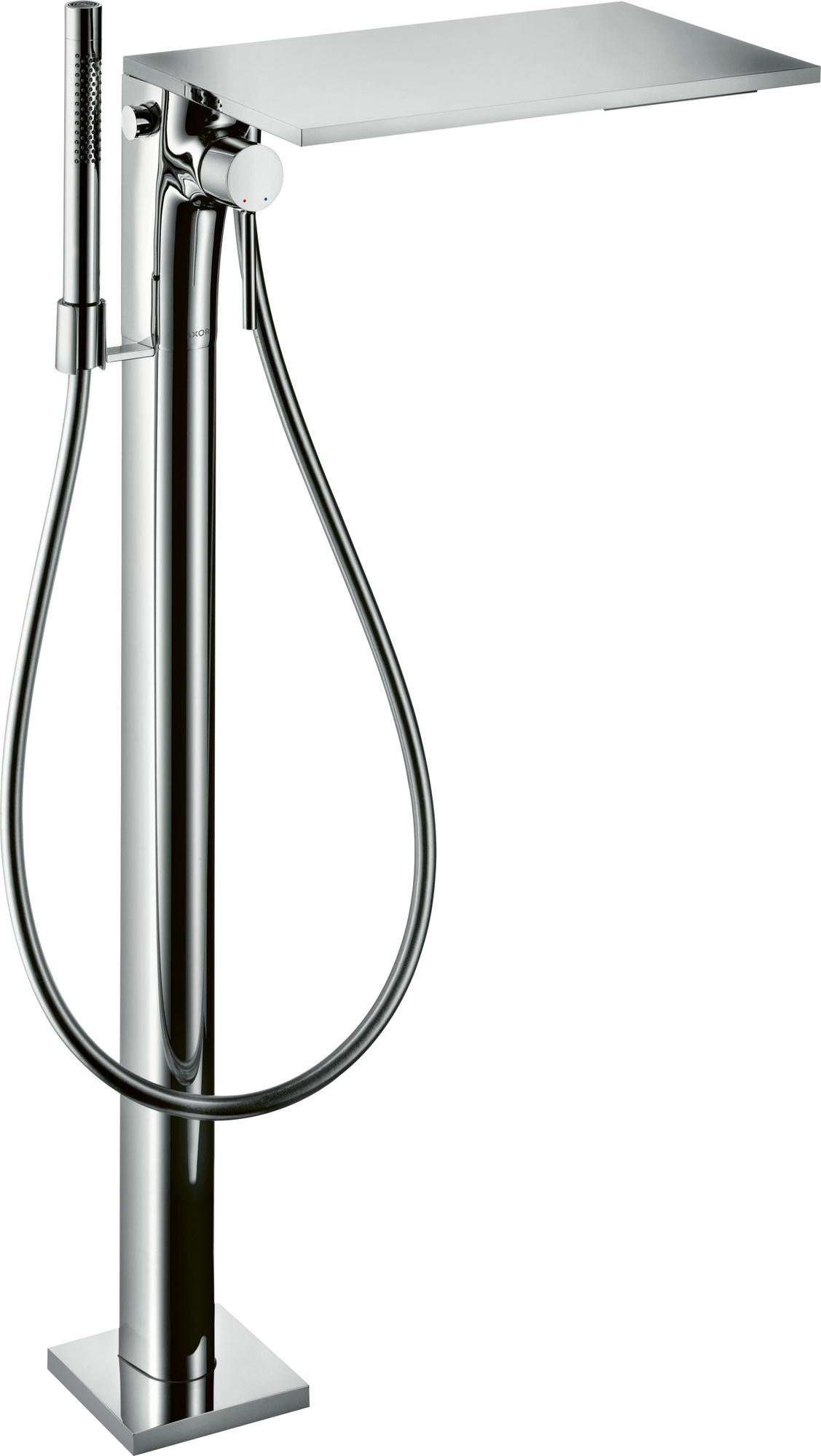 AXOR MASSAUD Einhebel-Wannenmischer DN 15 bodenstehend in Chrom – Fertigmontageset mit Handbrause