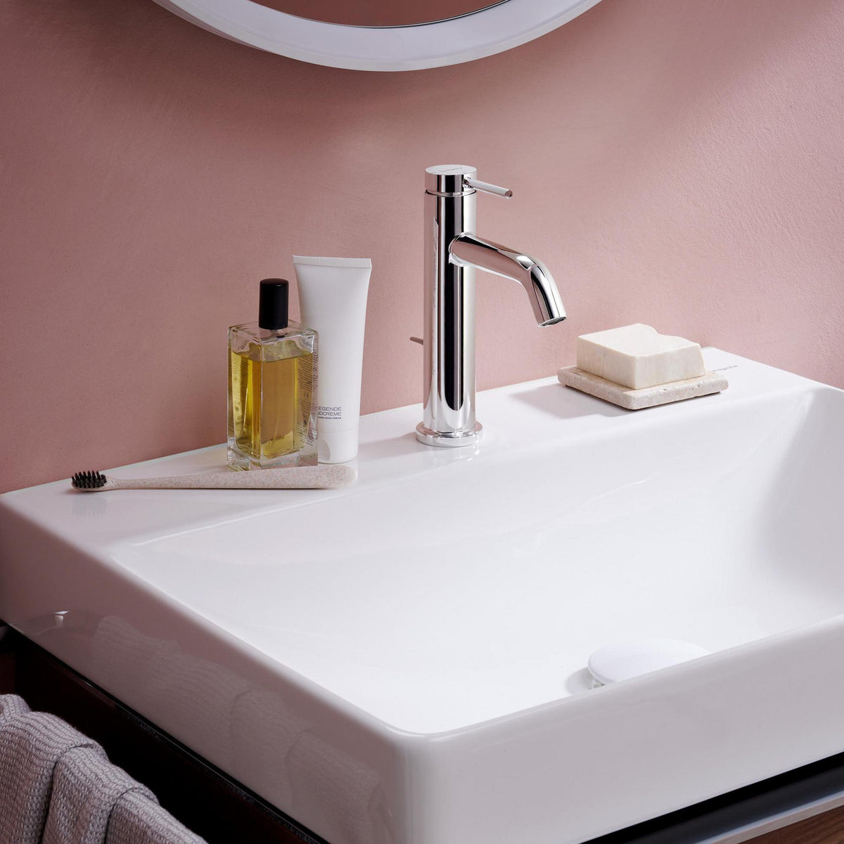Hansgrohe Tecturis S Einhebel-Waschtischmischer ComfortZone 110 CoolStart Chrom mit Zugstange