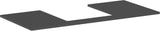 HANSGROHE Xilesa E Konsole 1180x550mm Eiche mit mittigem Ausschnitt für Aufsatzwaschtisch