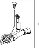 HANSGROHE Spüle S520-F510 graphitschwarz – Einbauspüle aus SilicaTec mit Ablaufgarnitur