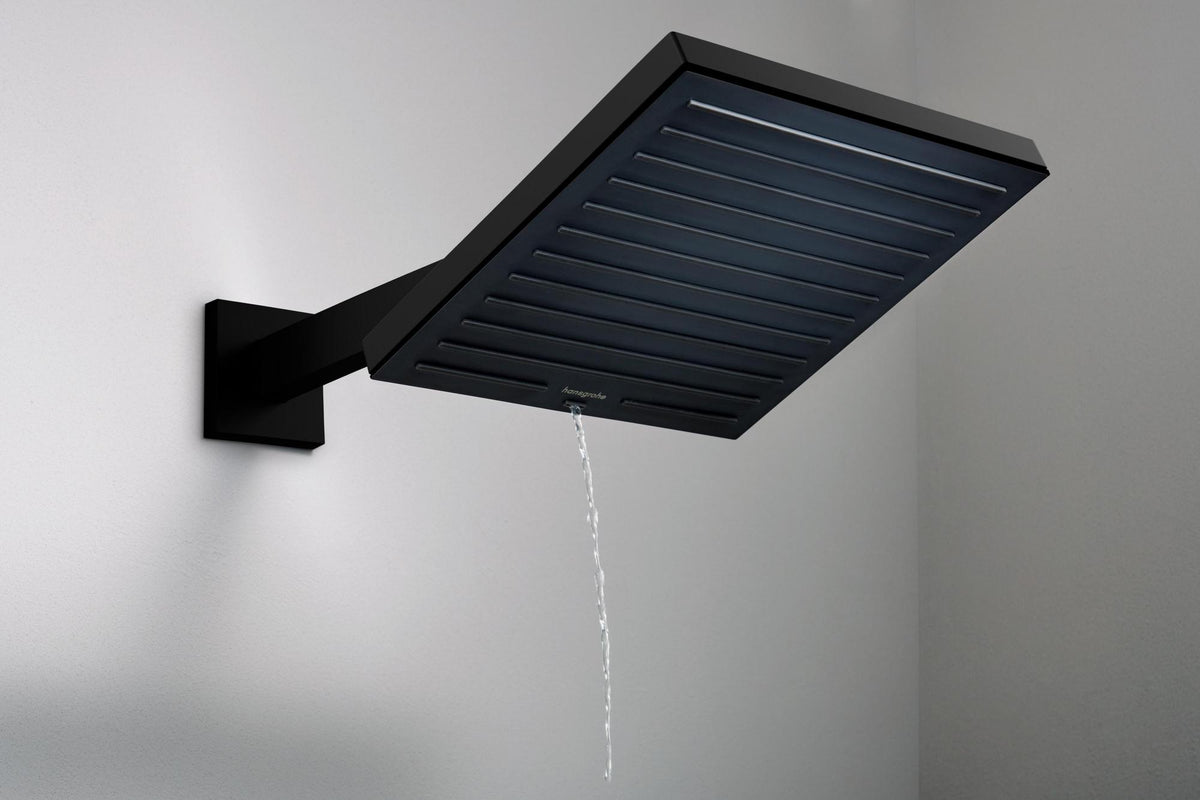 HANSGROHE Pulsify E 260 Kopfbrause 1 Strahlart PowderRain chrom – 260 x 260 mm, Fast Drain, für Wand- und Deckenmontage