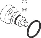 AXOR Massaud Absperrventil Chrom – Hansgrohe Ersatzteil für Brausestange 22 mm