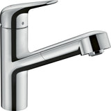 HANSGROHE Focus M42 Spültischmischer 150 Ausziehauslauf chrom – ComfortZone, MagFit, Quick-Connect