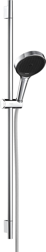 HANSGROHE Rainfinity 130 3jet Brauseset mit Unica S Puro 90 cm Stange Push Schieber chrom