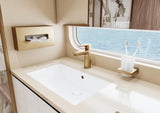 HANSGROHE AddStoris Glashalter Wandmontage Chrom – Mattglas Zahnputzbecher-Halter mit verdeckter Befestigung