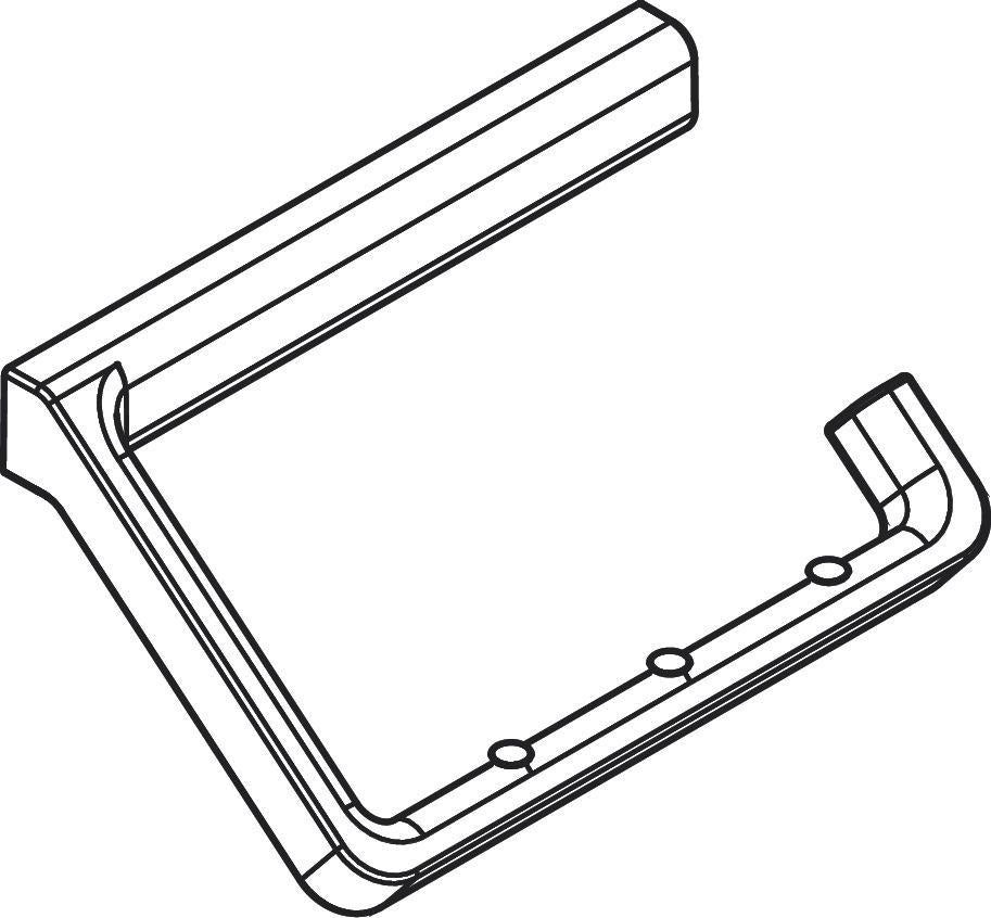AXOR Universal Papierrollenhalter in Chrom – Wandmontage, verdeckte Befestigung, Softsquare Design