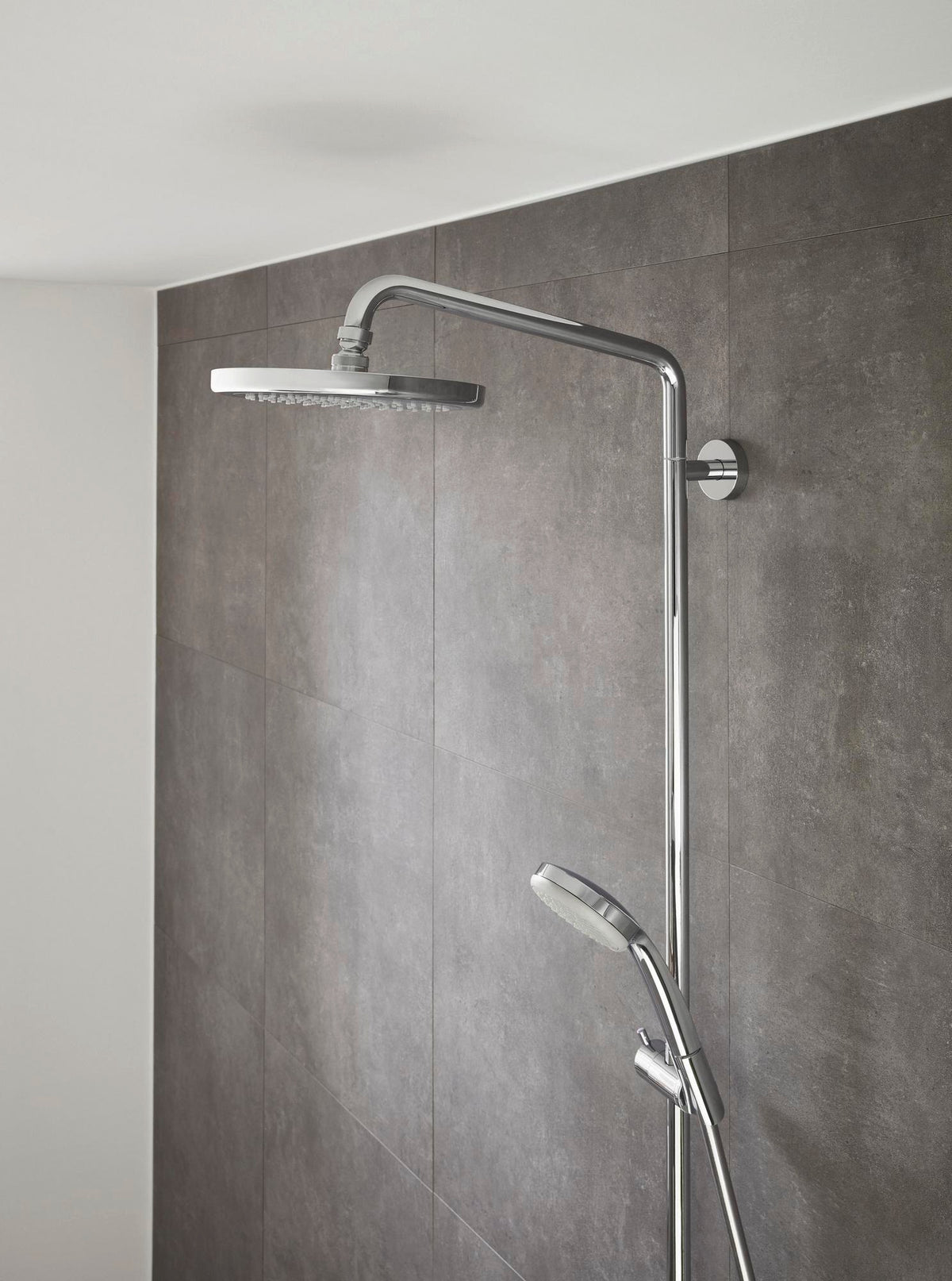 HANSGROHE Showerpipe Croma 220 Air mit Thermostat Ecostat Comfort – Chrom, DN 15