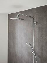 HANSGROHE Showerpipe Croma 220 AIR 1jet DN 15 EcoSmart Chrom mit Thermostat