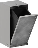 HANSGROHE XtraStoris Rock Einbau-Abfalleimer mit befliesbarer Push-Open Tür 300/150/140